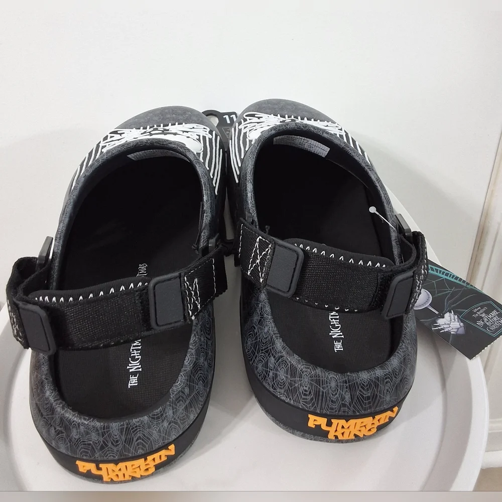 NWT Disney The Nightmare Before Christmas Jack Skellington Men's Clogs, Size 11